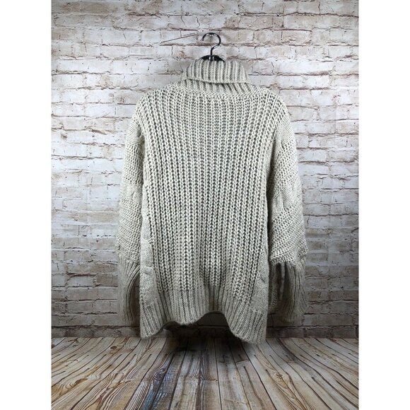 Nasty Gal  sz L cable knit cowl neck box‎ shape sweater pullover - Picture 9 of 9